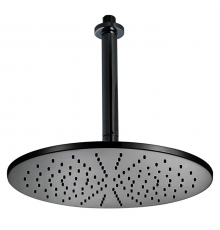 CISAL Shower Верхний душ D300 мм с потолочным держателем L180 мм, цвет: черный. DS01370040