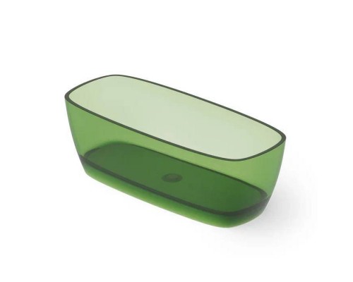 Dea Design Soul Ванна 170х72х56см., отдельностоящая, Glasstek, прозрачная смола, цвет: Emerald R3. DD8632 1700 R3