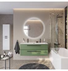 Мебель для ванной комнаты Cezares Eco Cer-N 120, фисташковый софт, раковина Eco 120-1-2, ручки матовые черные