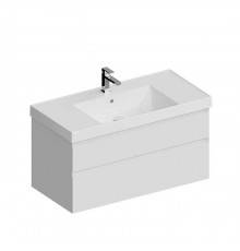 Kerama Marazzi Cubo Тумба подвесная 100см, с ящиками, цвет: белая матовая. CUB.100.2\WHT.M