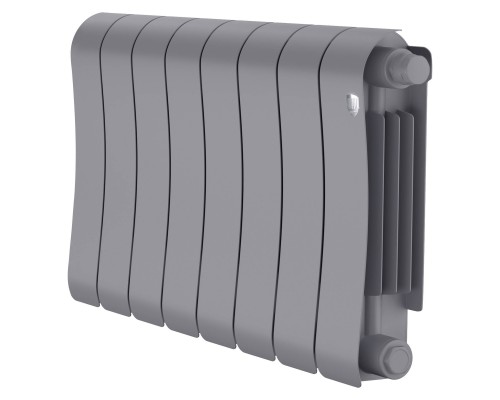 Радиатор биметаллический Royal Thermo Infinity V 300 8 секций, нижнее подключение, Silver Satin Радиатор биметаллический Royal Thermo Infinity V 300 8 секций, нижнее подключение, Silver Satin