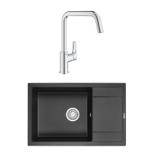 Комплект Мойка Granula 7805, турмалин + Смеситель Grohe Eurosmart