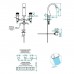 THG Masque de Femme metal grave Смеситель для раковины, 3 отв., цвет: золото. A2T-F01-151