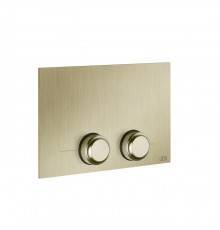 Gessi Venti20 Клавиша смыва для унитаза двойная, для инсталляций TECE, цвет: Brushed Brass PVD. 54657#727