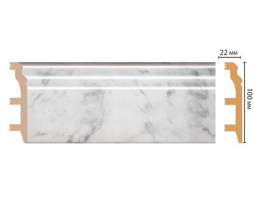 Плинтус напольный DECOMASTER D232-79ДМ (100*22*2400мм)
