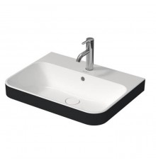 Duravit Happy D.2 Plus Раковина накладная, 60х46см., с 1 отв., выпуск с керамической крышкой, цвет: Anthracite matt. 23606061001