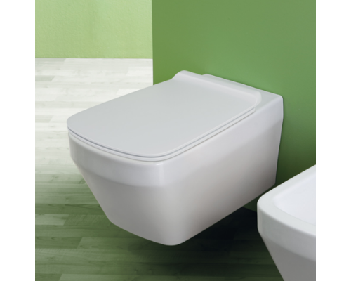 Simas Baden Baden Унитаз подвесной безободковый 56х36 см,   цвет: белый. F85,  BB18bi