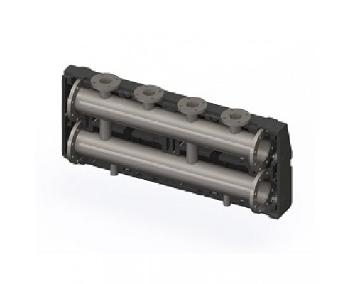 Гребёнка, ELSEN, DN100, 3 контура, в изоляции с фланцевыми отводами DN50 PN10