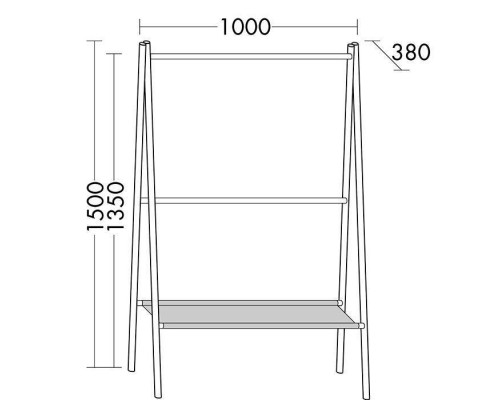 Burgbad Mya Полотенцедержатель 100x150см, напольный, цвет: дуб натуральный. HHRE100 F3191