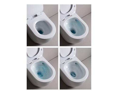 Artceram File 2.0 Унитаз напольный 37х52см, безободковый, слив универсальный, турбо смыв the.reel, saniglaze, цвет: белый матовый. FLV007 05 00