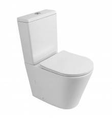 Унитаз-компакт напольный BelBagno Flay-r BB2149CPR/SC безободковый, крышка с микролифтом, бачок BB2149T