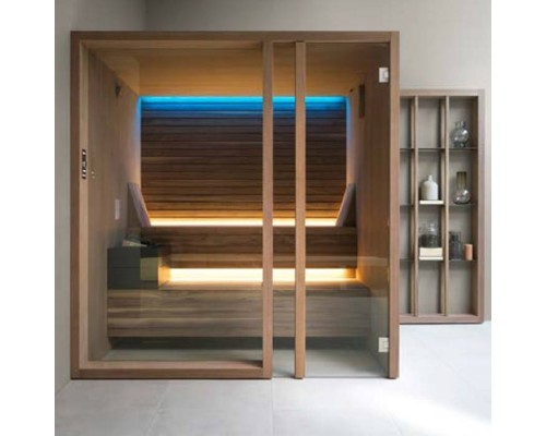 Effegibi Yoku S Glass Био-Сауна 174x170х214см, угловая DX, цвет: термообработанная древесина. BI 70 30 0017 Effegibi Yoku S Glass Био-Сауна 174x170х214см, угловая DX, цвет: термообработанная древесина. BI 70 30 0017