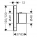 Axor Citterio E, Термостат 12 x 12, скрытый монтаж, внешняя часть, цвет: хром. 36702000