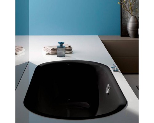BetteLux Oval Ванна встраиваемая овальная с шумоизоляцией 180x80x45 см, цвет: черный матовый 035. B23-1500,  3466-035