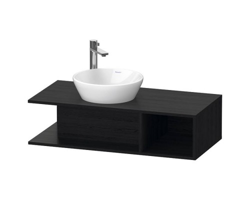 Duravit D-Neo Тумбочка подвесная компакт 100x48х26см., раковина, 1 открытое отделение на правой стороне, цвет: Black Oak. 2328400000,  DE491901616