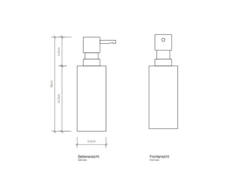 Decor Walther Mikado Дозатор для жидкого мыла, настольный, цвет: темная бронза. 0521217