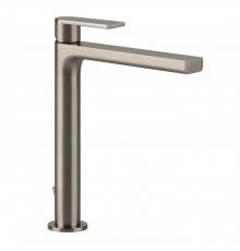 Gessi Emporio Via manzoni Смеситель для раковины, на 1 отв, высокий, с донным клапаном, цвет: Finox Brushed Nickel. 38603#149