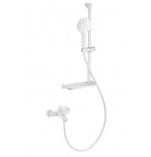 Смеситель для ванны с душем Wonzon   Woghand WW-AE3201-MW, матовый белый