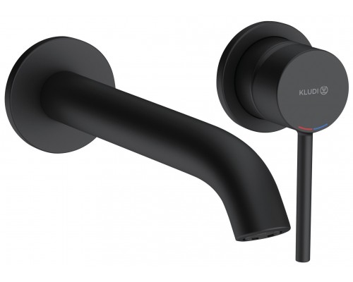 Kludi 38 245 3976 Bozz Смеситель для раковины 230 мм, настен., на 2 отв., (внешняя монтажная часть) 382453976