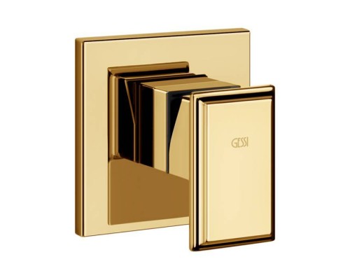 Gessi Eleganza Встраиваемый однорычажный смеситель для раковины, внешняя часть, цвет: золото. 46106#080