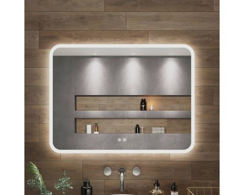 Зеркало Aqua de Marco Amazon 89х68,5 см, с LED-подсветкой и антизапотевателем Зеркало Aqua de Marco Amazon 89х68,5 см, с LED-подсветкой и антизапотевателем