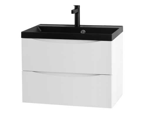 Тумба с раковиной BelBagno Marino 60, подвесная, bianco opaco, черная раковина Тумба с раковиной BelBagno Marino 60, подвесная, bianco opaco, черная раковина