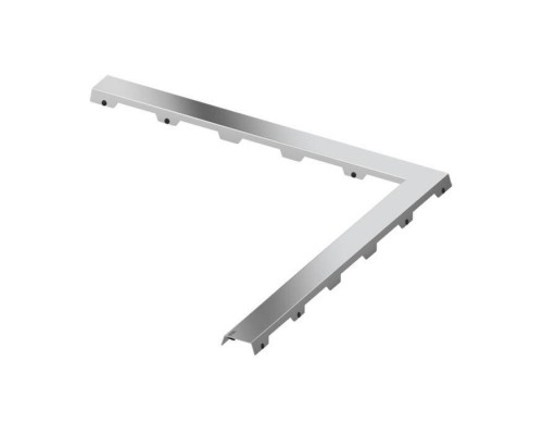 TECE Решетка угловая steel II , 900x900 мм ,нержавеющая сталь, полированная. 610982