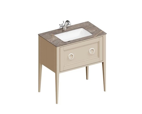 Kerama Marazzi Plaza Classic Тумба напольная 80см, 1 ящик, цвет: капучино матовый. PL.CN.80.1\CAP.M