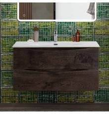Тумба с раковиной BelBagno Marino-cer-n 100 подвесная, rovere nature grigio