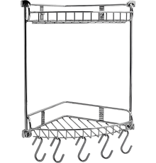 Полка Wasserkraft K-1222 2-ярусная, с крючками