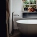 Agape Spoon Ванна отдельностоящая 160х85хh48 см, с переливом, материал: Cristalplantreg;, цвет: белый матовый. AVAS1093ZZ САЛОН,  MET0477C САЛОН