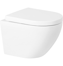 Унитаз подвесной BelBagno Sfera-r BB046CHR безободковый, крышка BB865SC с микролифтом