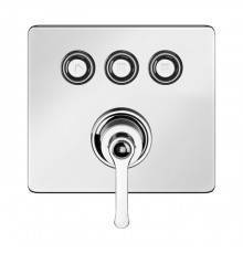 Gessi Hi-Fi Eclectic Смеситель для душа настенный встраиваемый, однорычажный, с 3 запорными кнопками, цвет: хром. 65244#031