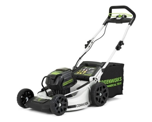Газонокосилка аккумуляторная Greenworks 82V, 51 см, б/щ (АКБ 5 Ач и ЗУ) Газонокосилка аккумуляторная Greenworks 82V, 51 см, б/щ (АКБ 5 Ач и ЗУ)