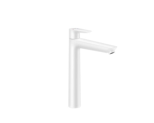 Hansgrohe Talis E Смеситель для раковины 240, на 1 отв, с донным клапаном, излив 183мм, цвет: белый матовый. 71716700