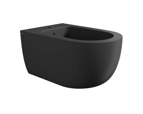 Alice Unica Биде подвесное 55х35см., с набором для крепления, цвет: чёрный матовый. 32250108SET