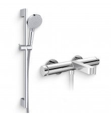 Душевой комплект Смеситель Hansgrohe Finoris 76420000 хром + Гарнитур Vernis Blend 26279000 EcoSmart, хром