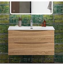 Тумба с раковиной BelBagno Marino-cer-n 90 подвесная, rovere bianco