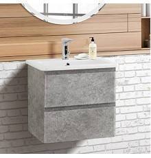 Тумба с раковиной BelBagno Albano-Cer 50 подвесная, cemento verona grigio