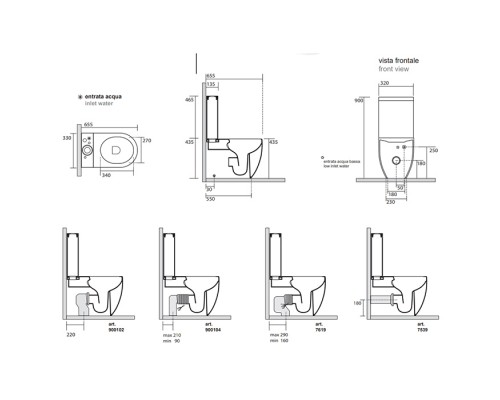 Kerasan Nolita Унитаз моноблок, с креплением WB5N, с сиденьем, цвет: белый глянцевый. 531701