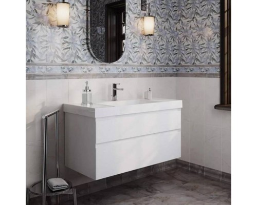 Kerama Marazzi Cubo Тумба подвесная 100см, с ящиками, цвет: белая матовая. CUB.100.2\WHT.M Kerama Marazzi Cubo Тумба подвесная 100см, с ящиками, цвет: белая матовая. CUB.100.2\WHT.M