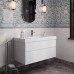 Kerama Marazzi Cubo Тумба подвесная 100см, с ящиками, цвет: белая матовая. CUB.100.2\WHT.M