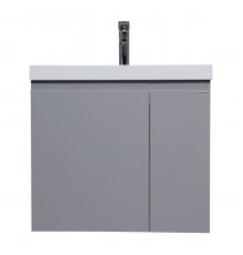Тумба под раковину без столешницы Домино Graffo Bazis 60 подвесная, светло-серая