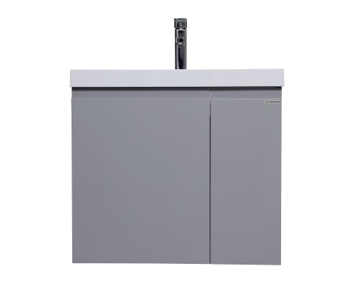 Тумба под раковину без столешницы Домино Graffo Bazis 60 подвесная, светло-серая
