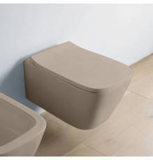 Artceram A16 Унитаз подвесной, 52,5х36см, безободковый, с крепежом, цвет: matera. ASV003 41 00