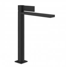 Gessi Inverso Diamantato Смеситель для раковины, высокий, 1 отв., с донным клапаном StopGo, цвет: Matte Black. 73653#299
