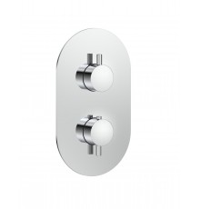 AQM8806CR Siena Встраиваемый термостат на 3 потр. в комплекте с внутр. частью, хром AQM8806CR