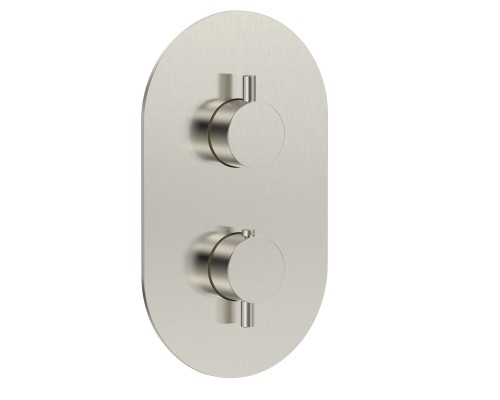 AQM8806BN Siena Встраиваемый термостат на 3 потр. в комплекте с внутр. частью, никель шлифованный AQM8806BN