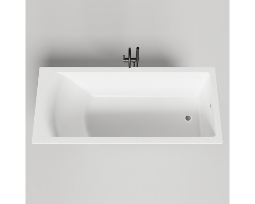 Salini Cascata Встраиваемая ванна 170x70x55.2см., ножки, сифон, мат-л: S-Stone, цвет: белый матовый. 23101H,  104423M