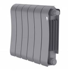 Радиатор биметаллический Royal Thermo Infinity V 300 6 секций, нижнее подключение, Silver Satin